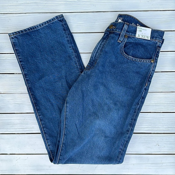 NWT J.Crew Slouchy-straight jean in Turney Wash size 28 - Picture 8 of 10